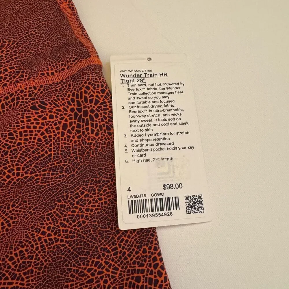 Lululemon Wunder Train High-Rise Tight 28” size 4